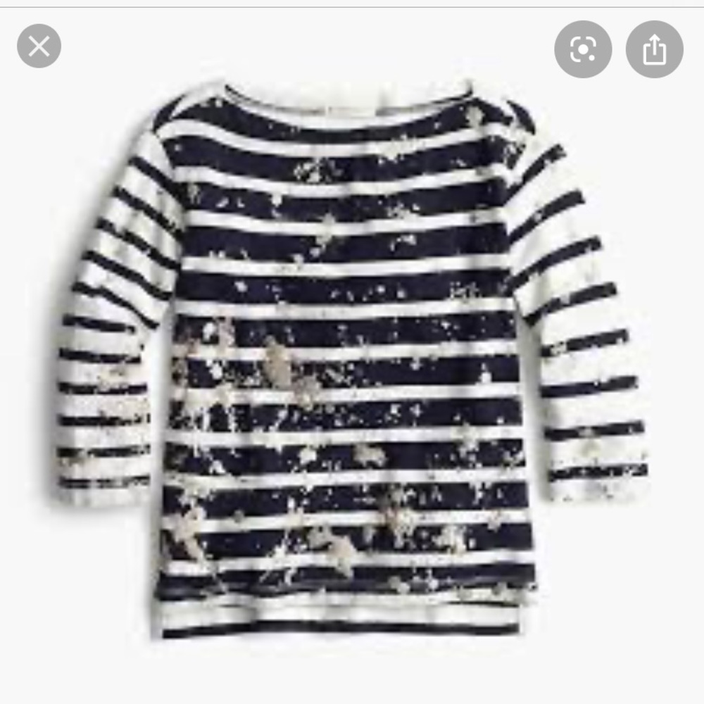 J.Crew Toddler Boatneck Shirt w/gold detail